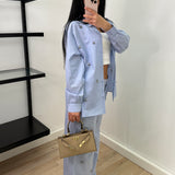 Pantalon Léna 100 % coton - bleu