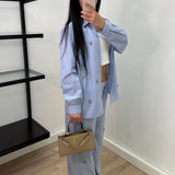 Pantalon Léna 100 % coton - bleu