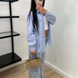 Pantalon Léna 100 % coton - bleu