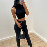 Jean mom stretch