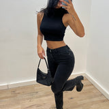 Jean mom stretch