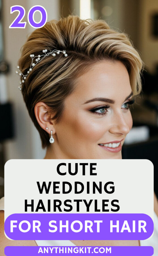 style mariage cheveux court