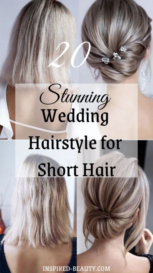 coiffure élégante mariage court