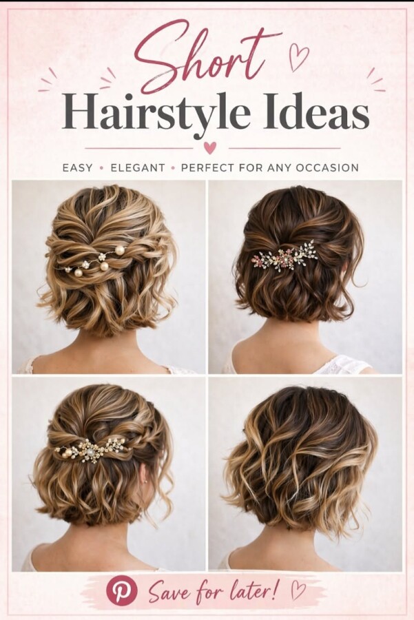 coiffure chic mariage court