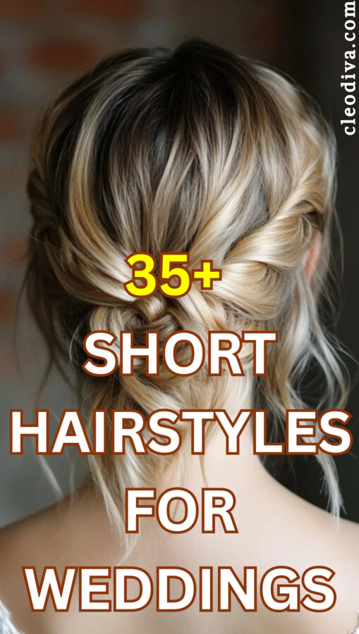 mariage cheveux court tendance
