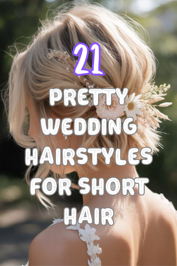 coiffure élégante mariage court