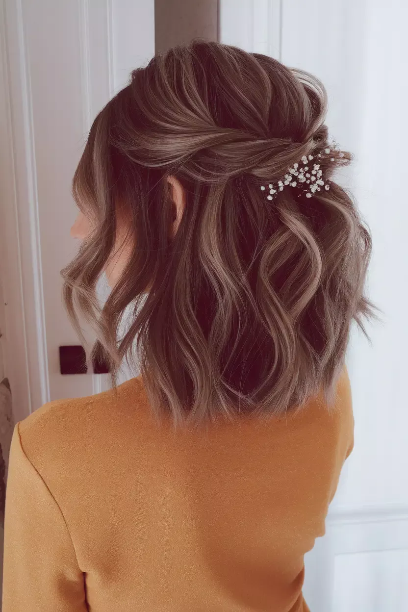 originalité coiffure mariage court