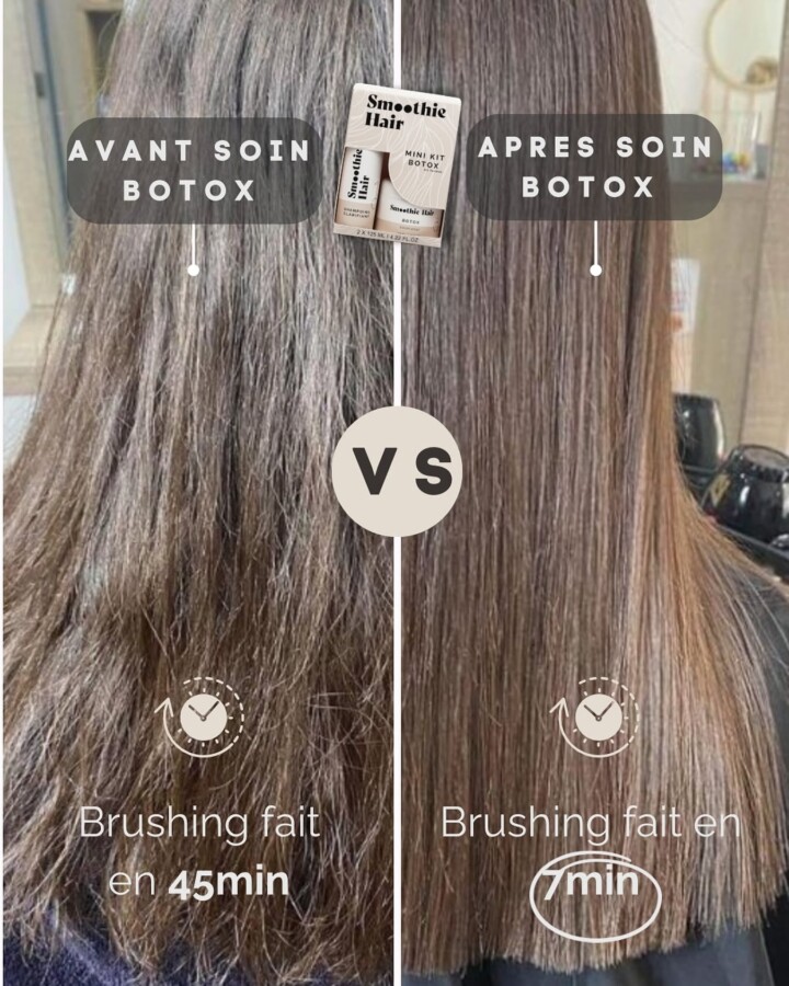 Résultats soin botox cheveux