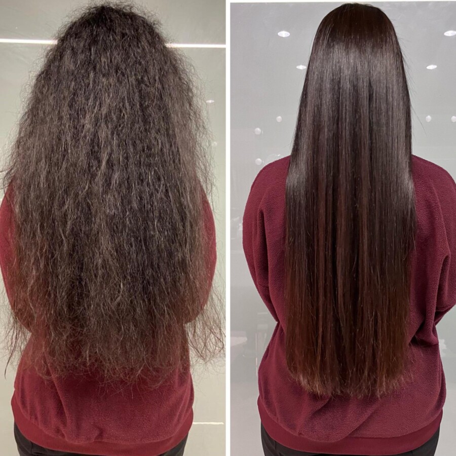 Cheveux revitalisés botox soin
