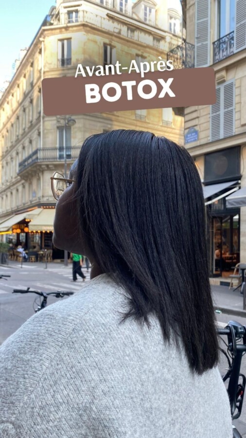 Résultats soin botox cheveux