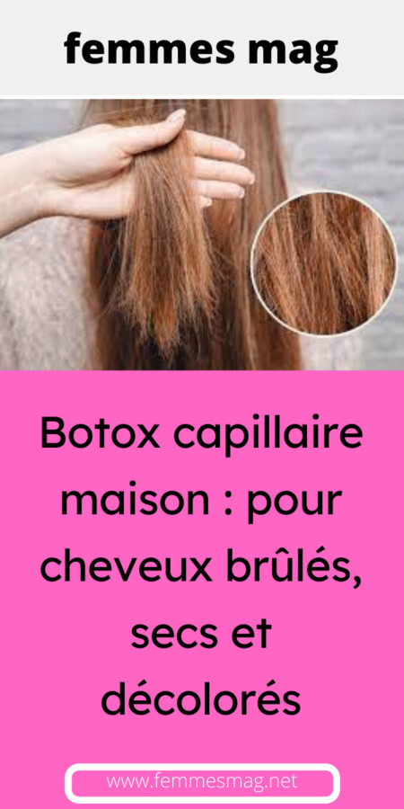 Transformation cheveux botox avant