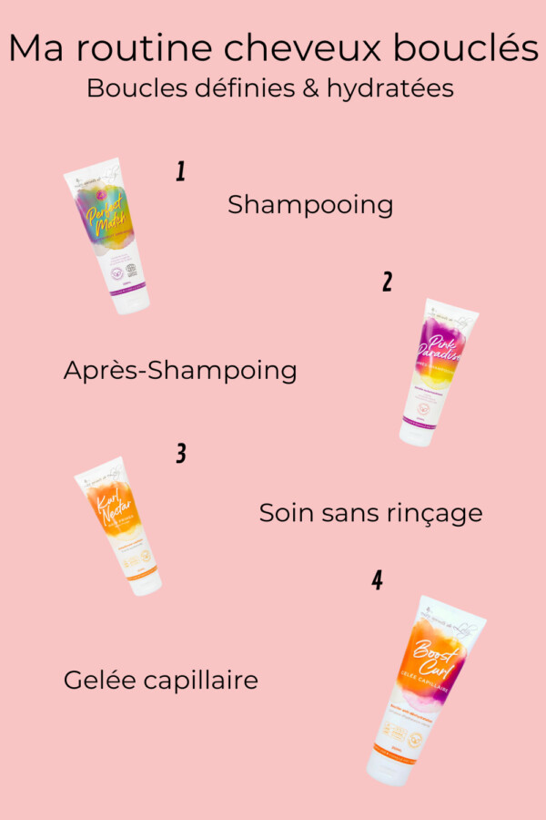 routine soin cheveux bouclés