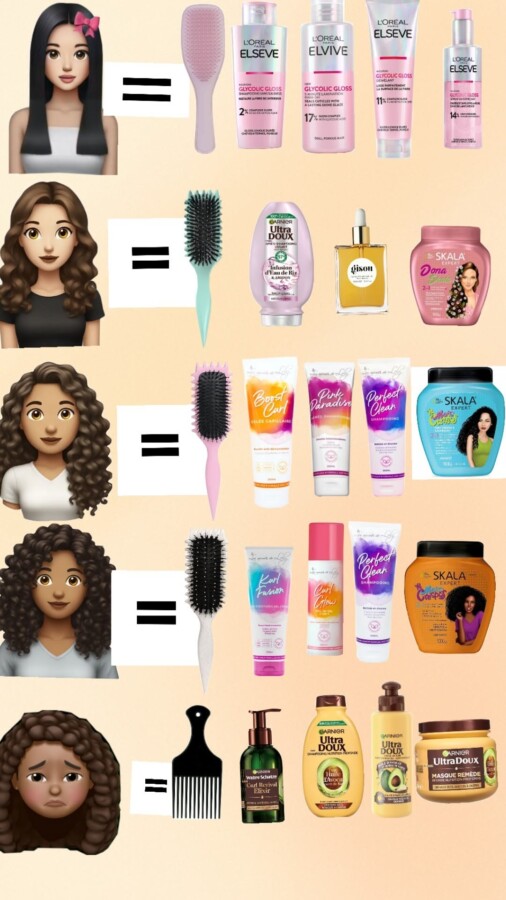 brillance pour cheveux bouclés