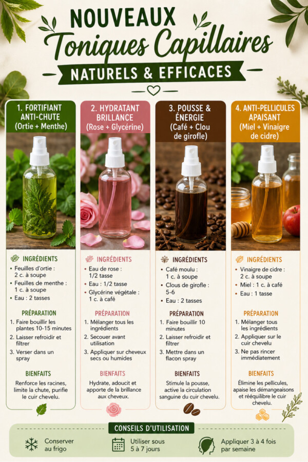 astuces soin maison cheveux