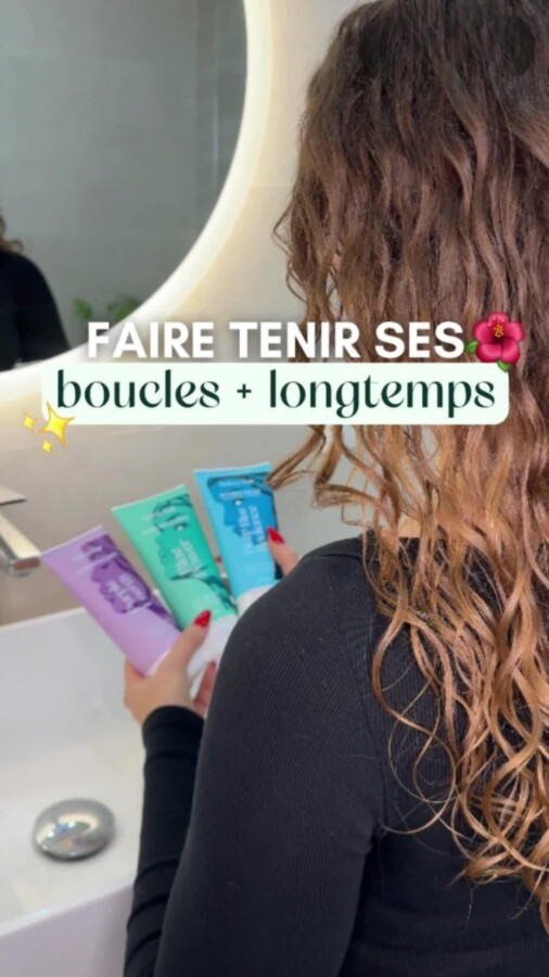 Routine soin cheveux bouclés