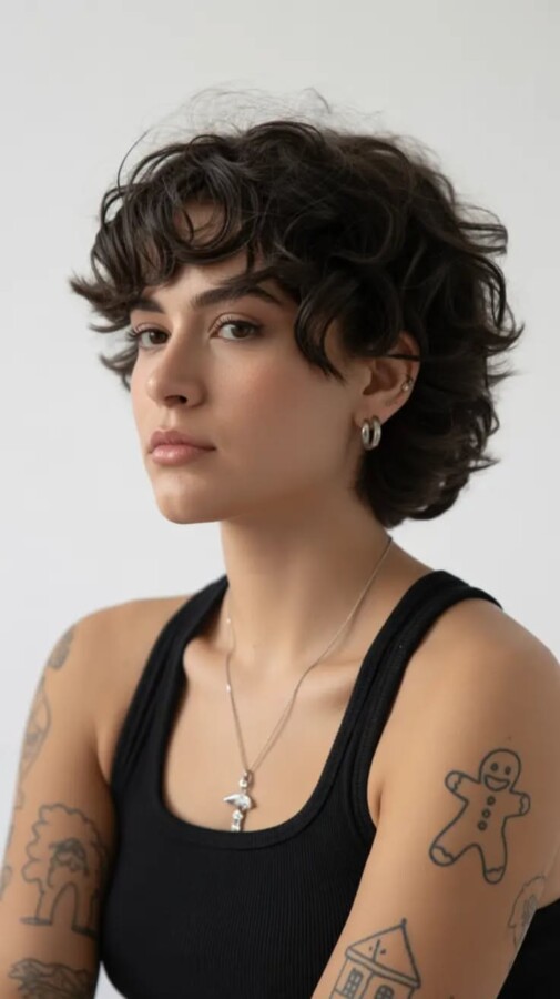 sublimer boucles courtes