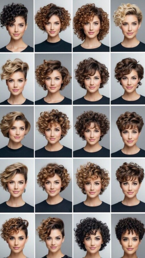 boucles naturelles cheveux courts