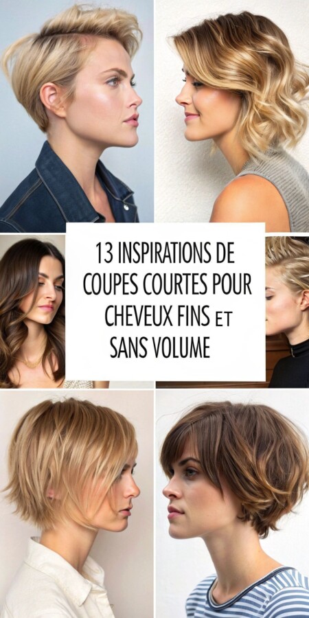 Look élégant cheveux fins