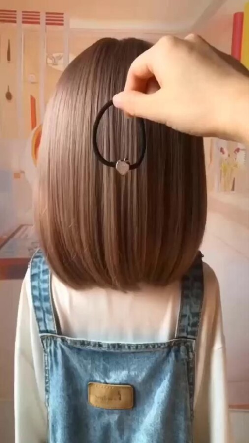 style fillette cheveux courts