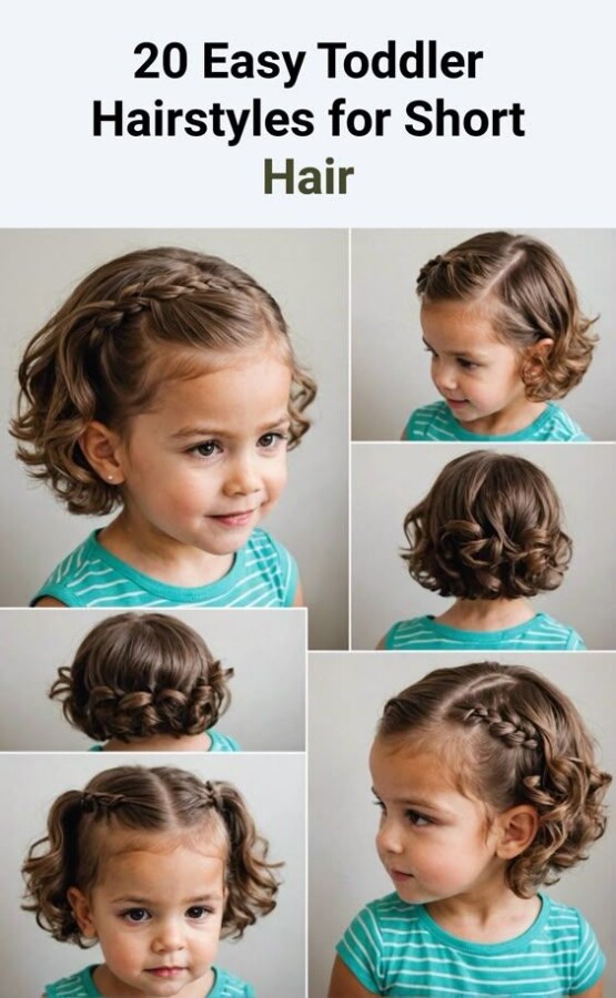 style fillette cheveux courts