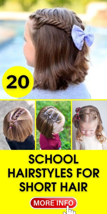 style fillette cheveux courts