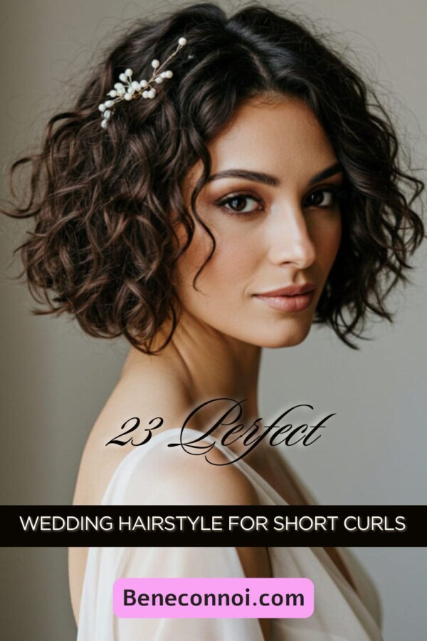 coiffure mariage bouclée élégante