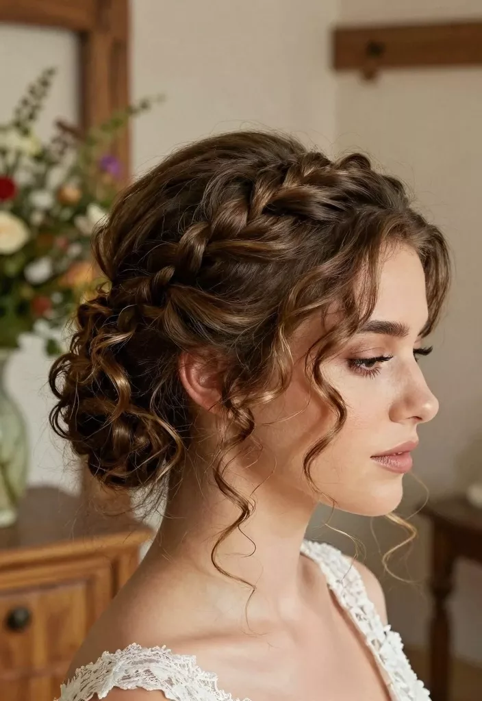 simplicité coiffure mariage court