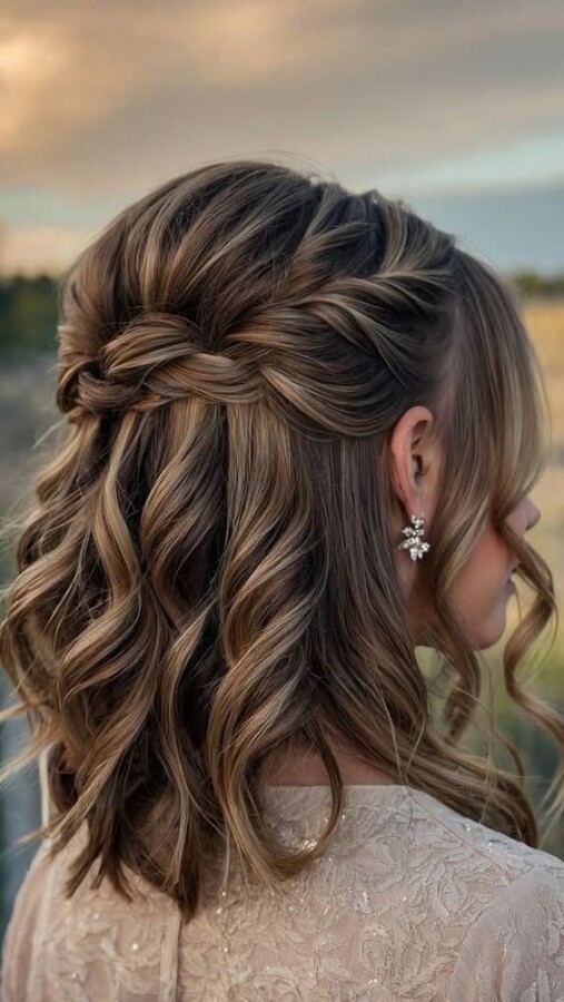 coiffure simple cheveux courts