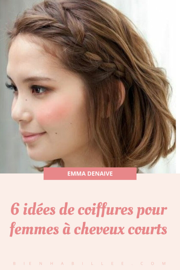 coiffure mariage cheveux courts