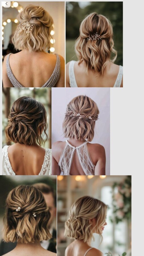 coiffure simple cheveux courts