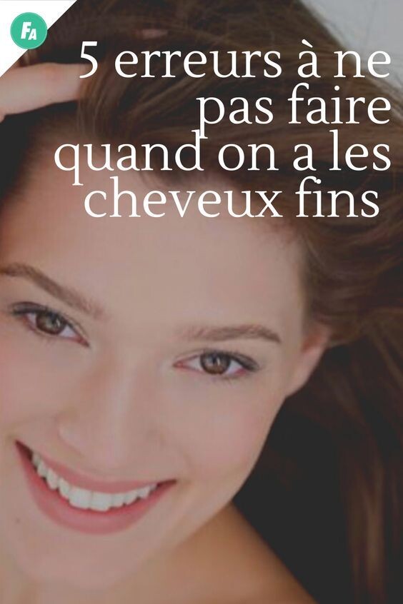 Look volumineux cheveux fins