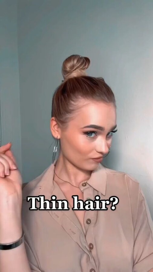 Volume coiffure cheveux fins