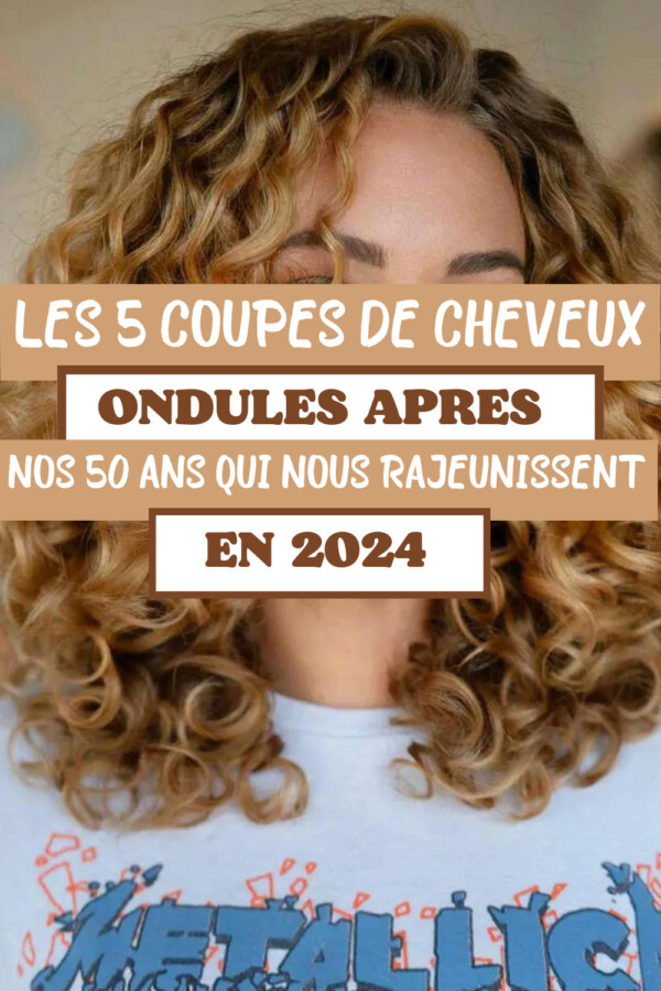 Coupe cheveux ondulés moderne