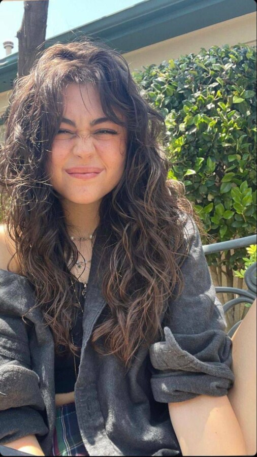 Cheveux ondulés coupe chic