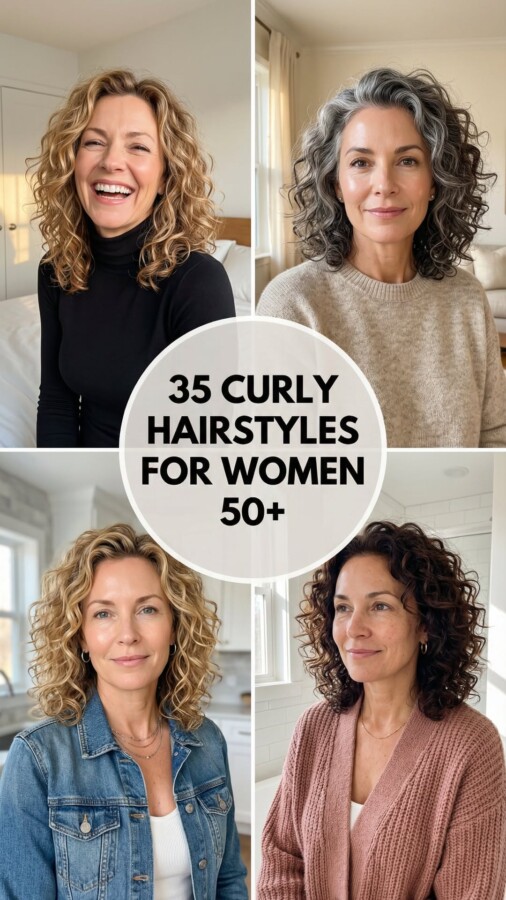 Style cheveux frisés femme