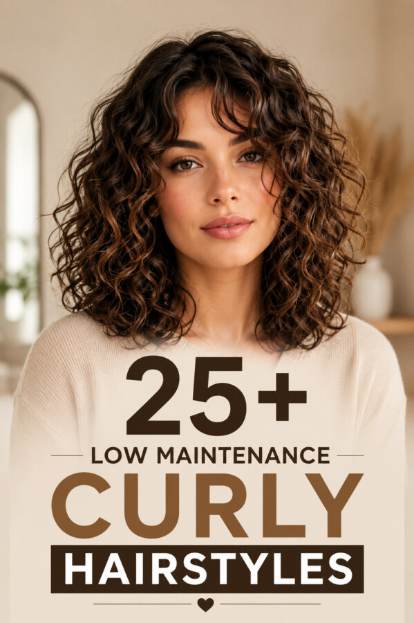 Coiffure bouclée moderne femme