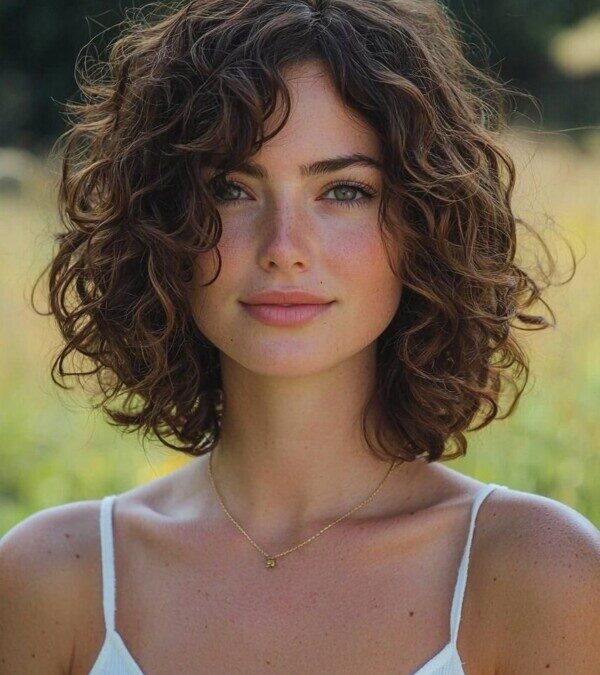 Coupe au carré pour cheveux bouclés : Un look moderne