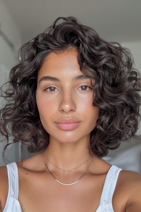 Style carré pour boucles