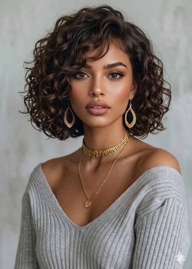 Style carré pour boucles