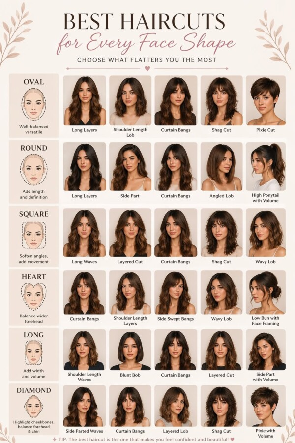 Sublimer visage rond coiffure